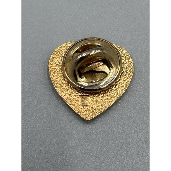 Vintage BOY SCOUTS Be Prepared Enamel Red Heart Lapel Pin - Picture 3 of 5